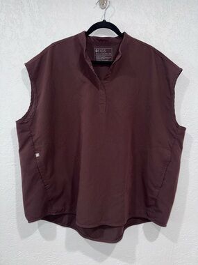 FIGS Rafaela Sleeveless Pullover Tunic - Chocolate